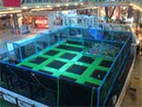 Indoor trampoline park for shopping mall