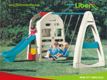 Children Garden Playset With Swing And Slide