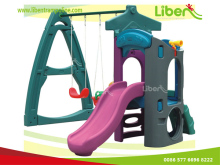 Kids Indoor Plastic Slide With Swing