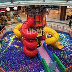 Liben New Products-Ball Pool Spider Tower with Slides
