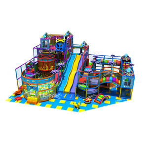 2015 New Product Tropical Forest Themed Indoor Soft Playground For Kids