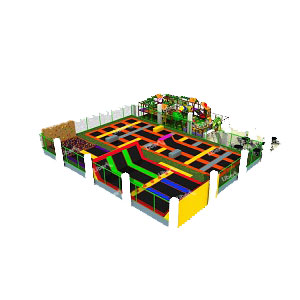 Indoor Soft Playground With Rock Climbing Wall 